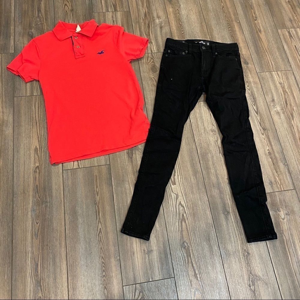 Men’s Hollister Outfit XS Jeans Polo